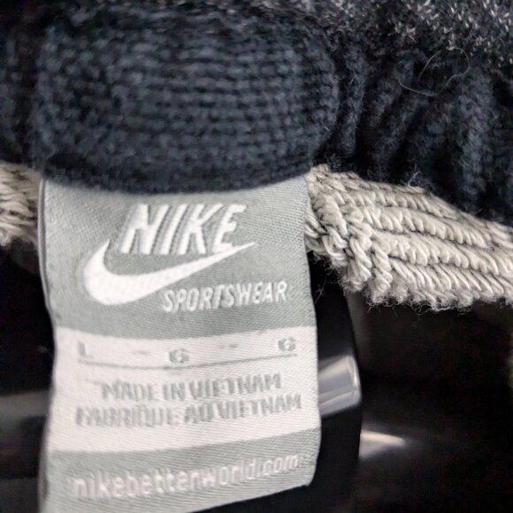 Nike Men's Hoodie Pullover Knit Sweater, Gray, Large, 100% Cotton, 1/4 Button - Picture 4 of 14